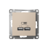 ATN001233 - AtlasDesign USB РОЗЕТКА A+A, 5В/2,1 А, 2х5В/1,05 А, механизм, ПЕСОЧНЫЙ
