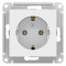 ATN001343 - AtlasDesign РОЗЕТКА с заземлением, 16А, механизм, ЛОТОС