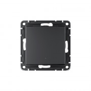 SBDV-00196 - ATLASDESIGN SMART 1-клавишный ВЫКЛЮЧАТЕЛЬ с подсветкой, Zigbee, сх.1, L+N, 10А, механизм, КАРБОН, ATN001013Z