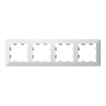 ATLASDESIGN AIR 4-постовая РАМКА, БЕЛЫЙ/дымчатый черный, ATN225104