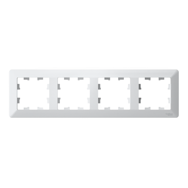 ATLASDESIGN AIR 4-постовая РАМКА, БЕЛЫЙ/дымчатый черный, ATN225104