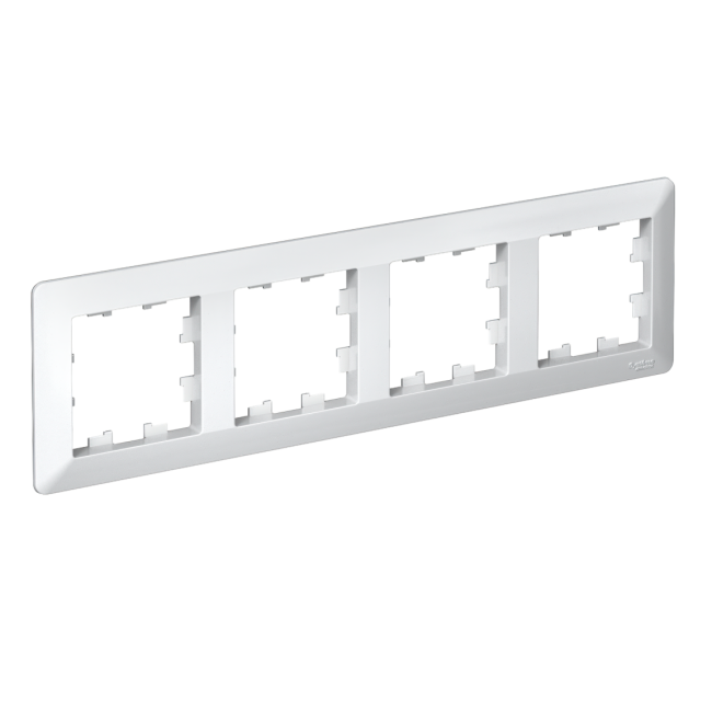 ATLASDESIGN AIR 4-постовая РАМКА, БЕЛЫЙ/дымчатый черный, ATN225104