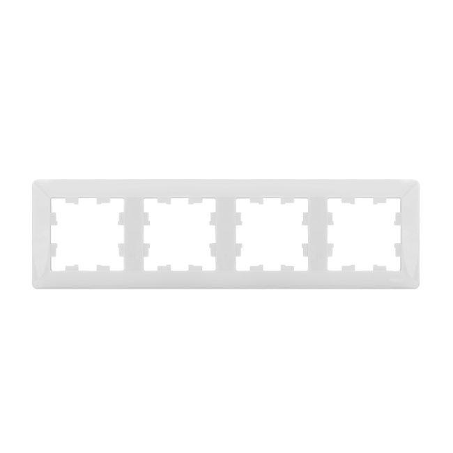 ATLASDESIGN AIR 4-постовая РАМКА, БЕЛЫЙ/дымчатый черный, ATN225104