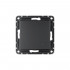 SBDV-00199 - ATLASDESIGN SMART 2-клавишный ВЫКЛЮЧАТЕЛЬ с подсветкой, Zigbee, сх.5, L+N, 10А, механизм, КАРБОН, ATN001053Z