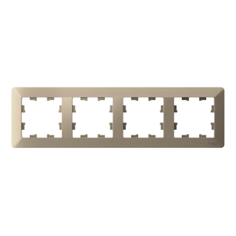 ATLASDESIGN AIR 4-постовая РАМКА, ШАМПАНЬ/дымчатый белый, ATN225504