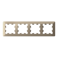 ATLASDESIGN AIR 4-постовая РАМКА, ШАМПАНЬ/дымчатый белый, ATN225504