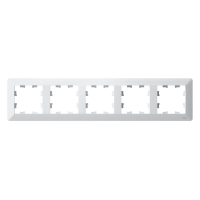 ATLASDESIGN AIR 5-постовая РАМКА, БЕЛЫЙ/дымчатый черный, ATN225105