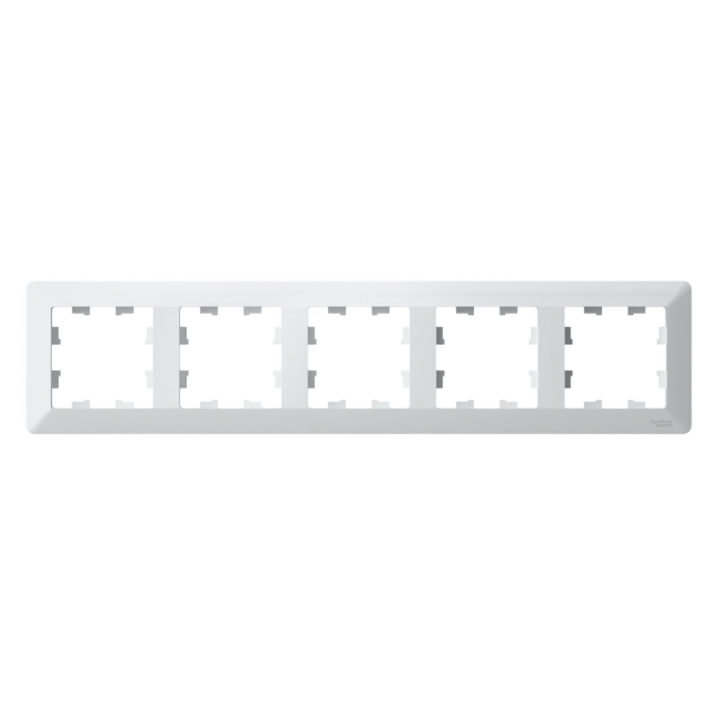 ATLASDESIGN AIR 5-постовая РАМКА, БЕЛЫЙ/дымчатый черный, ATN225105