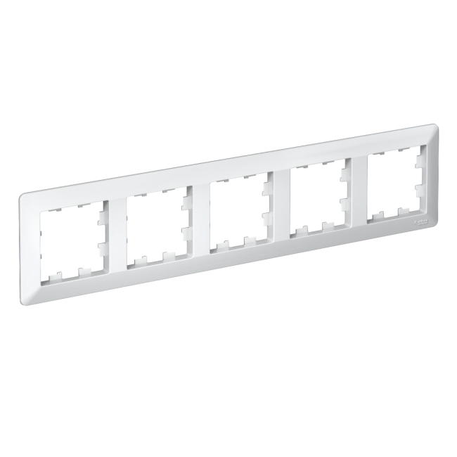 ATLASDESIGN AIR 5-постовая РАМКА, БЕЛЫЙ/дымчатый черный, ATN225105