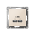 ATN000233 - AtlasDesign USB РОЗЕТКА, 5В, 1 порт x 2,1 А, 2 порта х 1,05 А, механизм, БЕЖЕВЫЙ