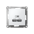 ATN000133 - AtlasDesign USB РОЗЕТКА, 5В, 1 порт x 2,1 А, 2 порта х 1,05 А, механизм, БЕЛЫЙ