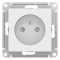 ATN001349 - AtlasDesign РОЗЕТКА без заземления со шторками, 16А, механизм, ЛОТОС