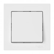 ATLASDESIGN 1-клавишный ВЫКЛЮЧАТЕЛЬ, сх.1, 10АХ, в сборе, быстрозажимные клеммы., БЕЛЫЙ, ATN000112S