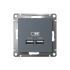 ATN000733 - AtlasDesign USB РОЗЕТКА, 5В, 1 порт x 2,1 А, 2 порта х 1,05 А, механизм, ГРИФЕЛЬ