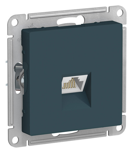 ATN000886 - AtlasDesign РОЗЕТКА компьютерная RJ45, категория  6A, механизм, ИЗУМРУД