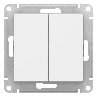 ATN001351 - AtlasDesign 2-клавишный ВЫКЛЮЧАТЕЛЬ, сх.5, 10АХ, механизм, ЛОТОС