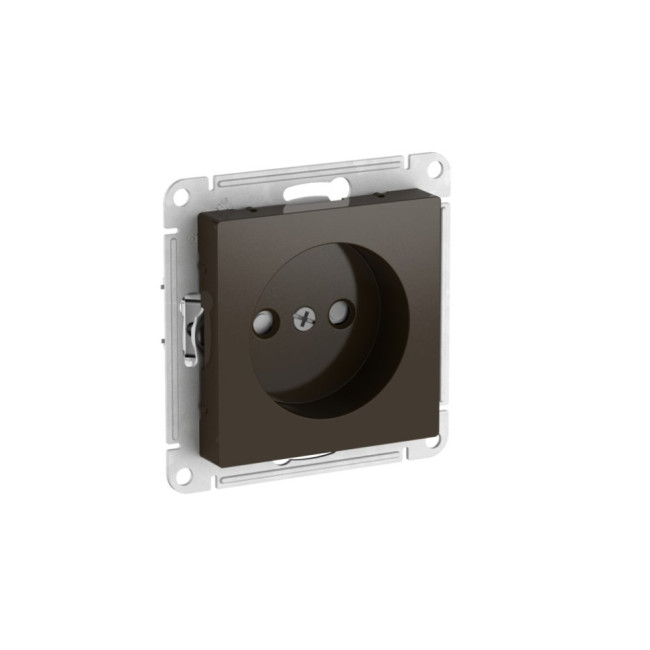 ATLASDESIGN РОЗЕТКА без заземления со шторками, 16А, мех., быстрозажимные клеммы., МОККО, ATN000649S