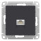 ATN001086 - AtlasDesign РОЗЕТКА компьютерная RJ45, категория  6A, механизм, КАРБОН