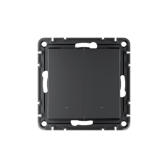 ATLASDESIGN SMART 2-кл. ВЫКЛЮЧАТЕЛЬ с подсв. с опц.нейтралью, Zigbee, сх.1, L(N), 10А, мех., КАРБОН, ATN001017Z ATLASDESIGN SMART 2-кл. ВЫКЛЮЧАТЕЛЬ с подсв. с опц.нейтралью, Zigbee, сх.1, L(N), 10А, мех., КАРБОН, ATN001017Z