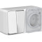 ATN543074 - AtlasDesign PROFI IP54 О/У БЛОК: РОЗ. з/к со шт. 16А, ВЫКЛ.2-клав.10А, СЕРЫЙ