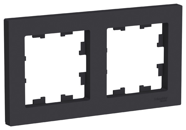 ATN001002 - AtlasDesign на 2 поста РАМКА, универсальная, КАРБОН