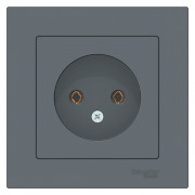 ATN000740 - AtlasDesign РОЗЕТКА без заземления, 16А, в сборе, ГРИФЕЛЬ