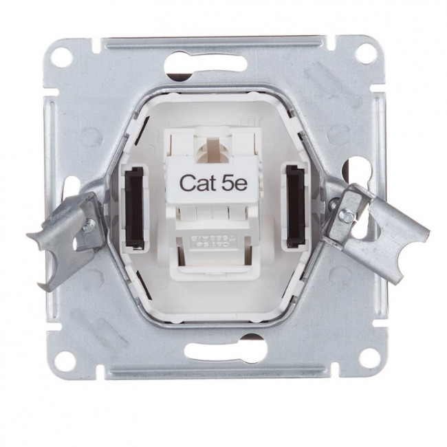 ATN000383 - AtlasDesign РОЗЕТКА компьютерная RJ45, механизм, АЛЮМИНИЙ