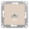 ATN000283 - AtlasDesign РОЗЕТКА компьютерная RJ45, механизм, БЕЖЕВЫЙ