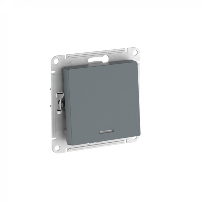 ATLASDESIGN 1-клавишный ВЫКЛЮЧАТЕЛЬ с подсвет.,сх.1а, 10АХ, мех., быстрозажимные клеммы., ГРИФЕЛЬ, ATN000713S