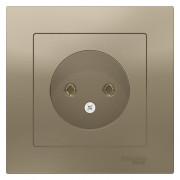 ATN000540 - AtlasDesign РОЗЕТКА без заземления, 16А, в сборе, ШАМПАНЬ