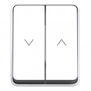 ATN540119 - AtlasDesign PROFI IP54 2-клавишный ВЫКЛЮЧАТЕЛЬ ДЛЯ ЖАЛЮЗИ, 2хсх.4, БЕЛЫЙ
