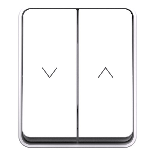 ATN540119 - AtlasDesign PROFI IP54 2-клавишный ВЫКЛЮЧАТЕЛЬ ДЛЯ ЖАЛЮЗИ, 2хсх.4, БЕЛЫЙ