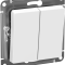 ATN440151 -AtlasDesign AQUA Выключатель 2-клавишный, IP44, 10АХ  БЕЛЫЙ