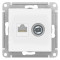 ATN001389 - AtlasDesign РОЗЕТКА двойная ТВ + компьютерная RJ45, кат. 5Е, ЛОТОС
