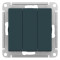 ATN000831 - AtlasDesign 3-клавишный ВЫКЛЮЧАТЕЛЬ, схема 1+1+1, 10АХ, механизм, ИЗУМРУД