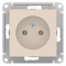 ATN000241 - AtlasDesign РОЗЕТКА без заземления, 16А, механизм, БЕЖЕВЫЙ