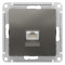 ATN000983 - AtlasDesign РОЗЕТКА компьютерная RJ45, механизм, СТАЛЬ