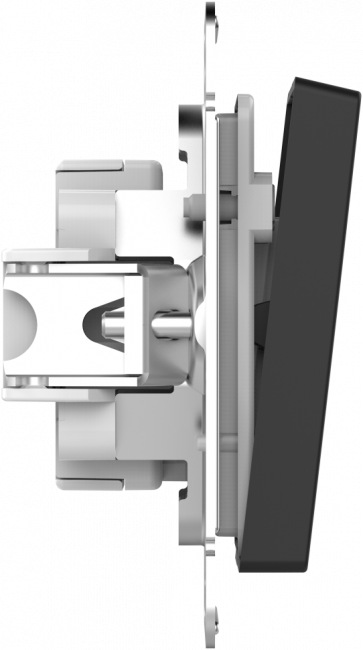 ATN441051 - Выключатель AQUA 2-клавишный, IP44, 10АХ  КАРБОН