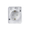 ATN540145 - AtlasDesign Profi54 ,открытый монтаж,  РОЗЕТКА с заземлением со шторками 16А 250B, БЕЛЫЙ