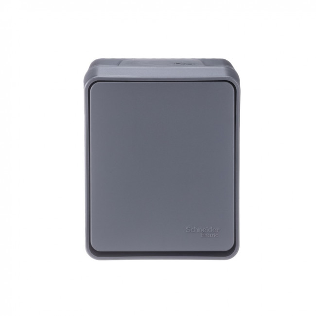 ATN544011 - AtlasDesign Profi54 ,открытый монтаж,  1-клавишный ВЫКЛЮЧАТЕЛЬ 10 АХ, АНТРАЦИТ