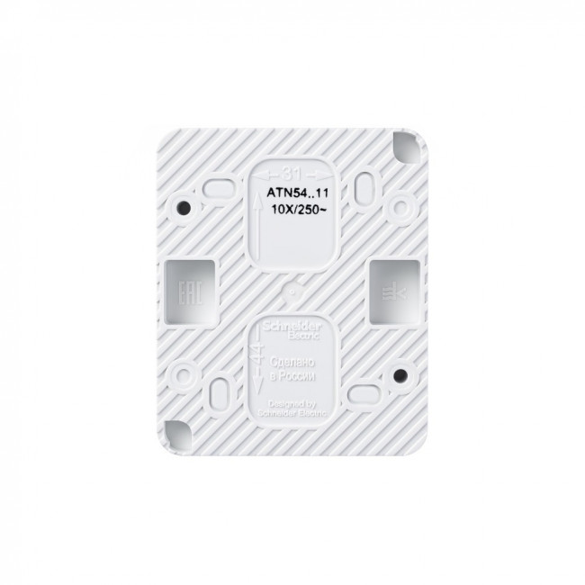 ATN540111 - AtlasDesign Profi54 ,открытый монтаж,  1-клавишный ВЫКЛЮЧАТЕЛЬ 10 АХ, БЕЛЫЙ