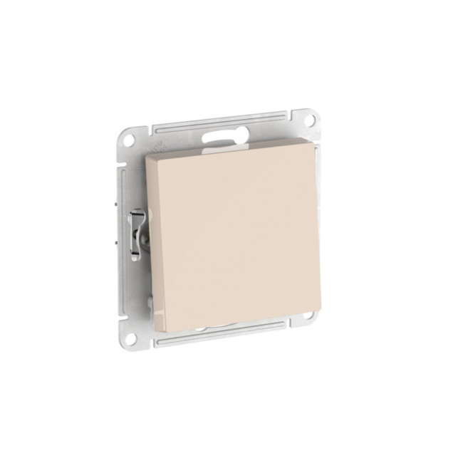 ATLASDESIGN 1-клавишный ВЫКЛЮЧАТЕЛЬ, сх.1, 10АХ, мех., быстрозажимные клеммы., БЕЖЕВЫЙ, ATN000211S