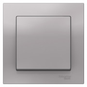 ATN000312 - AtlasDesign 1-клавишный ВЫКЛЮЧАТЕЛЬ, схема 1, 10АХ, в сборе, АЛЮМИНИЙ