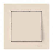 ATLASDESIGN 1-клавишный ВЫКЛЮЧАТЕЛЬ, сх.1, 10АХ, в сборе, быстрозажимные клеммы., БЕЖЕВЫЙ, ATN000212S