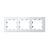 ATN000103 - AtlasDesign на 3 поста РАМКА, универсальная, БЕЛЫЙ