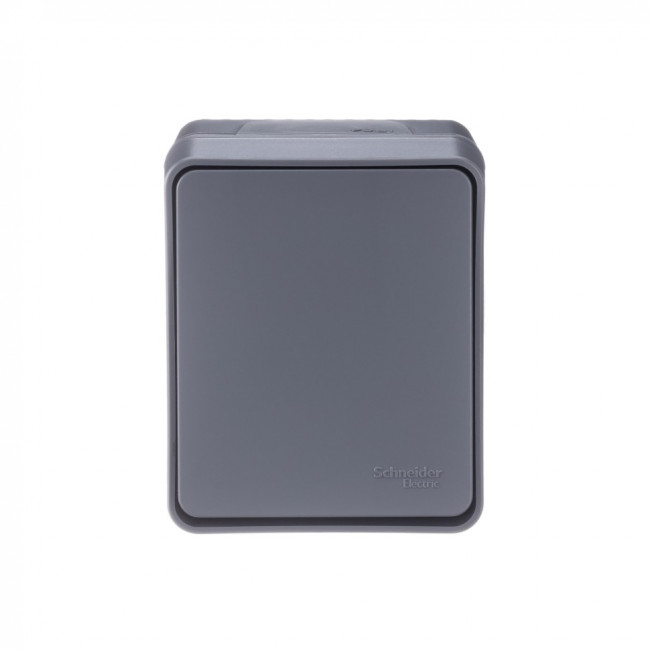 ATN544061 - AtlasDesign Profi54 ,открытый монтаж,  1-клавишный ПЕРЕКЛЮЧАТЕЛЬ 10 АХ, АНТРАЦИТ