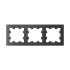 ATN001403 - AtlasDesign 3-постовая РАМКА, универсальная, БАЗАЛЬТ