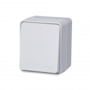 ATN540161 - AtlasDesign Profi54 ,открытый монтаж,  1-клавишный ПЕРЕКЛЮЧАТЕЛЬ 10 АХ, БЕЛЫЙ