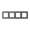 ATN001404 - AtlasDesign 4-постовая РАМКА, универсальная, БАЗАЛЬТ