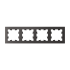 ATN001404 - AtlasDesign 4-постовая РАМКА, универсальная, БАЗАЛЬТ